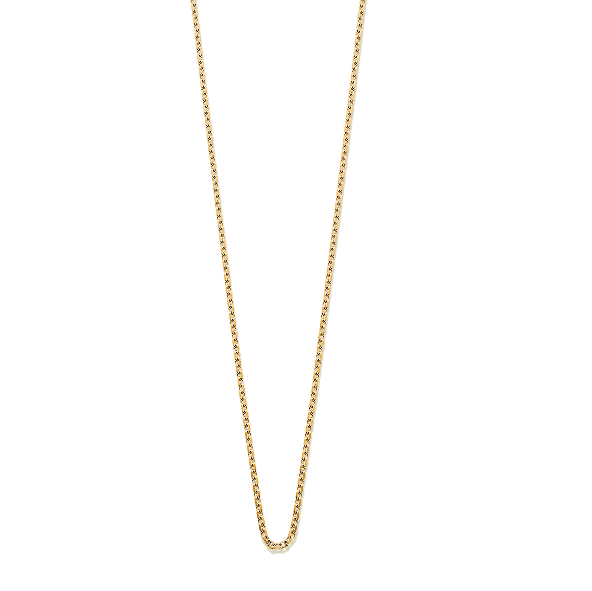 Cut Trace Chain 18ct Yellow Gold