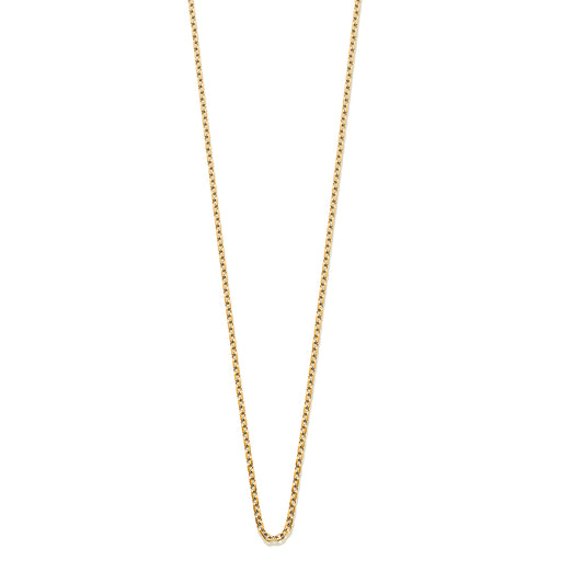 Cut Trace Chain 18ct Yellow Gold