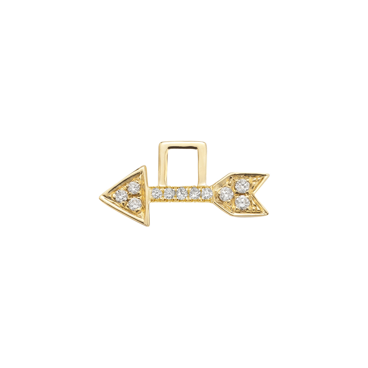 Arrow Diamond EarWish Yellow Gold