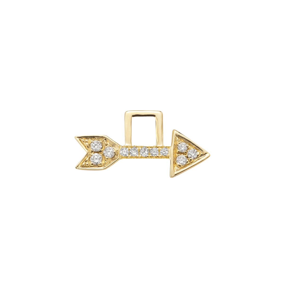 Arrow Diamond EarWish Yellow Gold