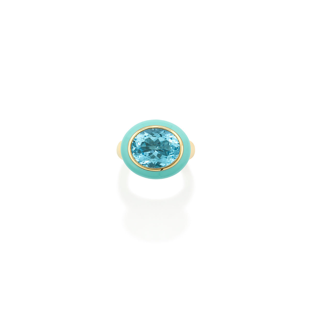 Blue Topaz Arena Ring