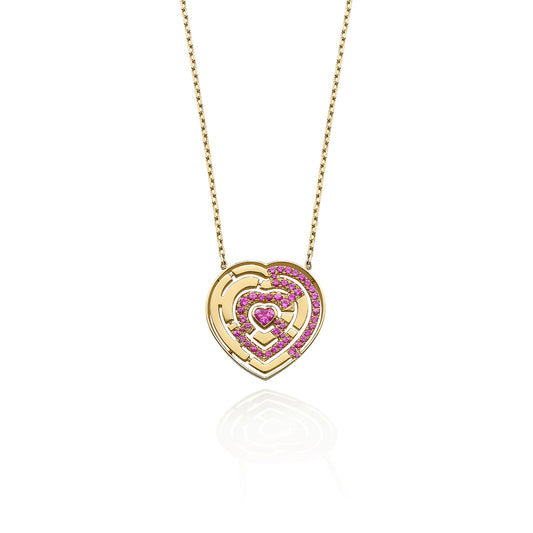 Labyrinth Heart Pendant