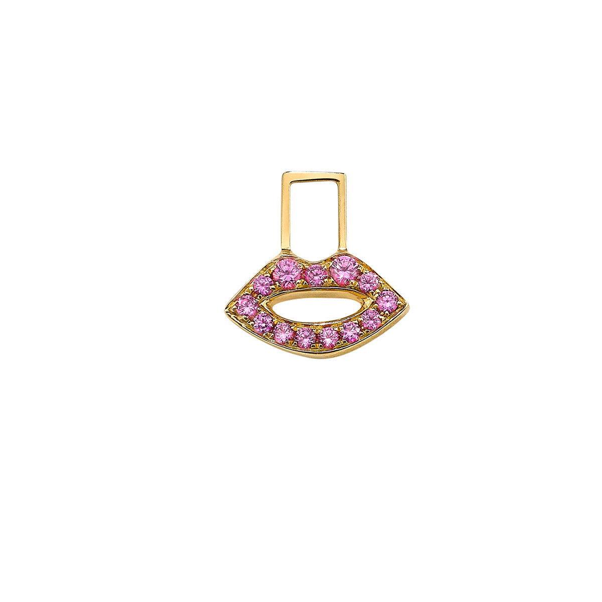 Lips Pink Sapphire EarWish