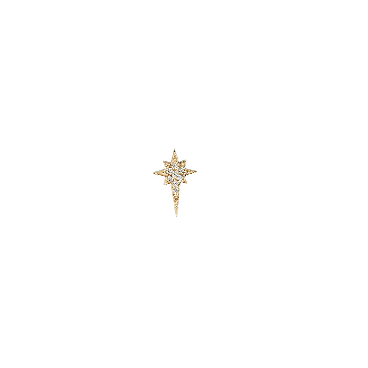 North Star Stud Yellow Gold