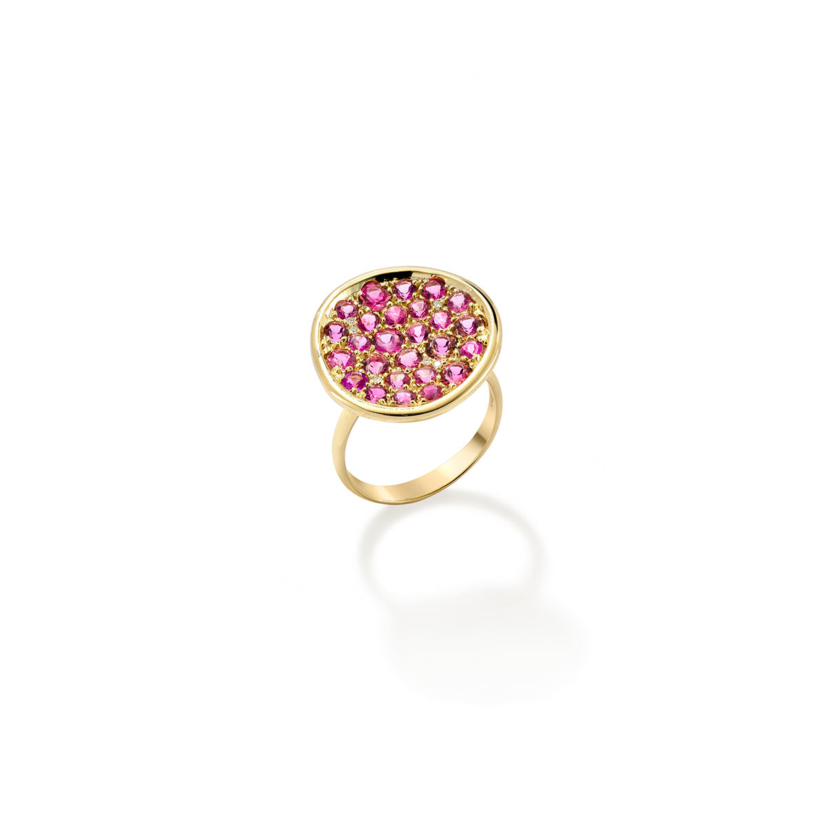 Pomegranate Ring Pink Tourmaline