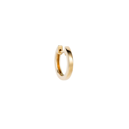 Single Orb Hoop Yellow Gold Large