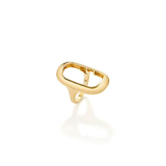 Synchronicity Plain Outer Ring in 18ct Yellow Gold