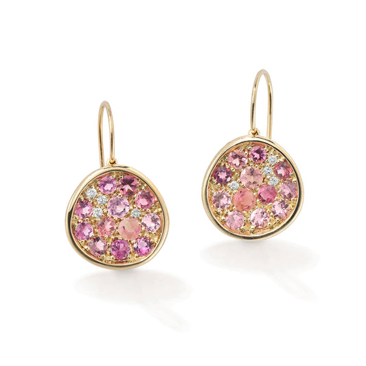 Pomegranate Earrings Pink Tourmaline