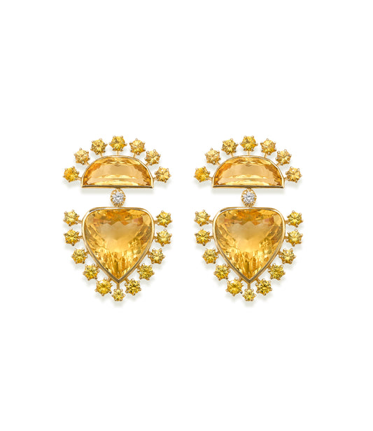 Daystar Citrine Earrings