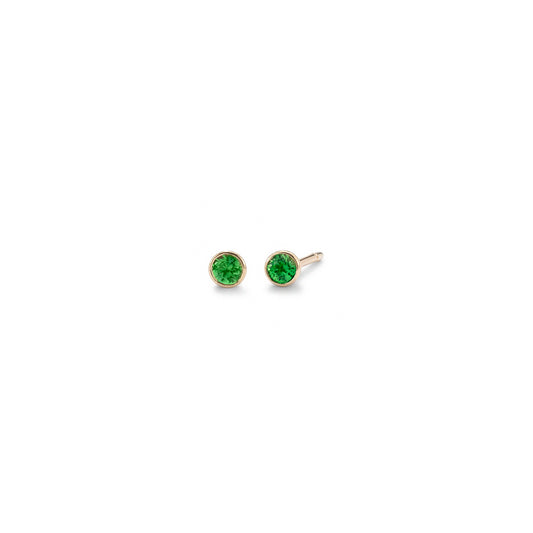 Strobe stud earring - Tsavorite