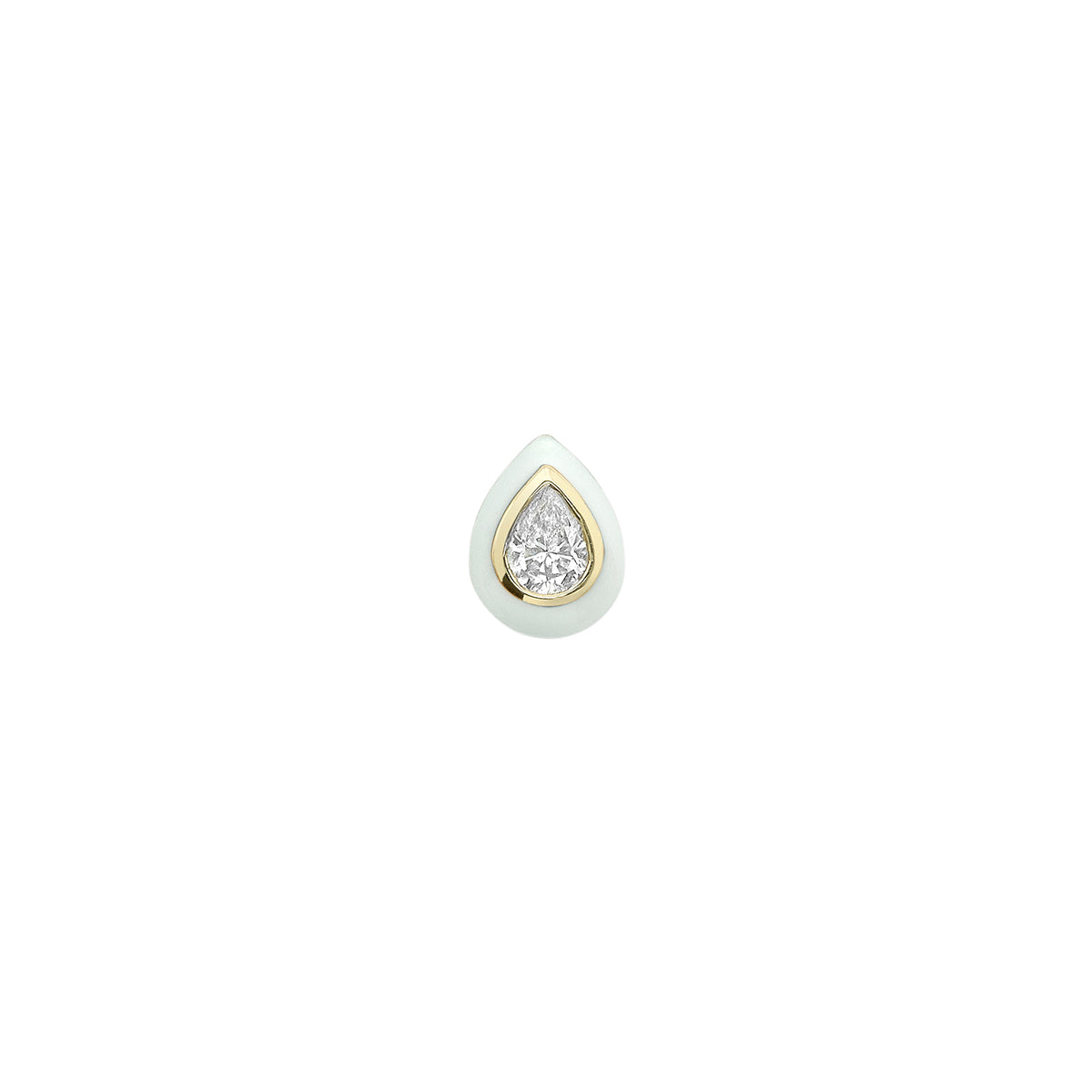 Spock Medium Earring White