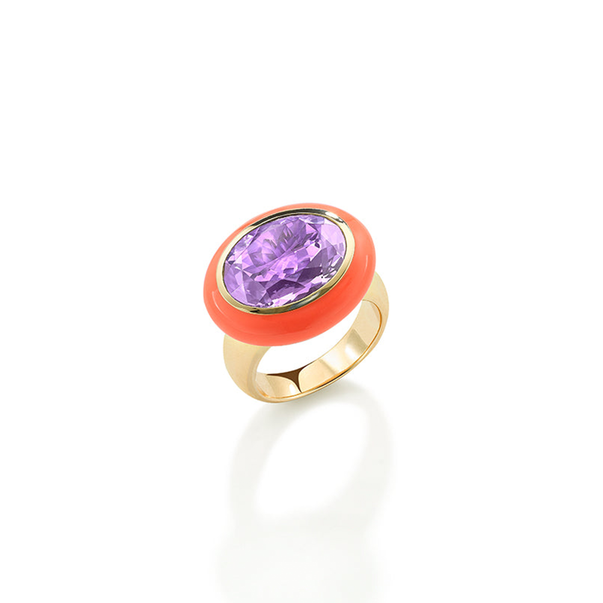 Mid Purple Amethyst Arena Ring