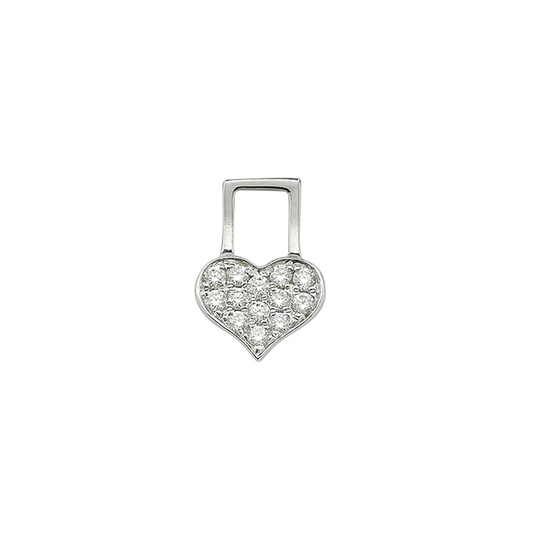 Baby Heart Diamond White EarWish