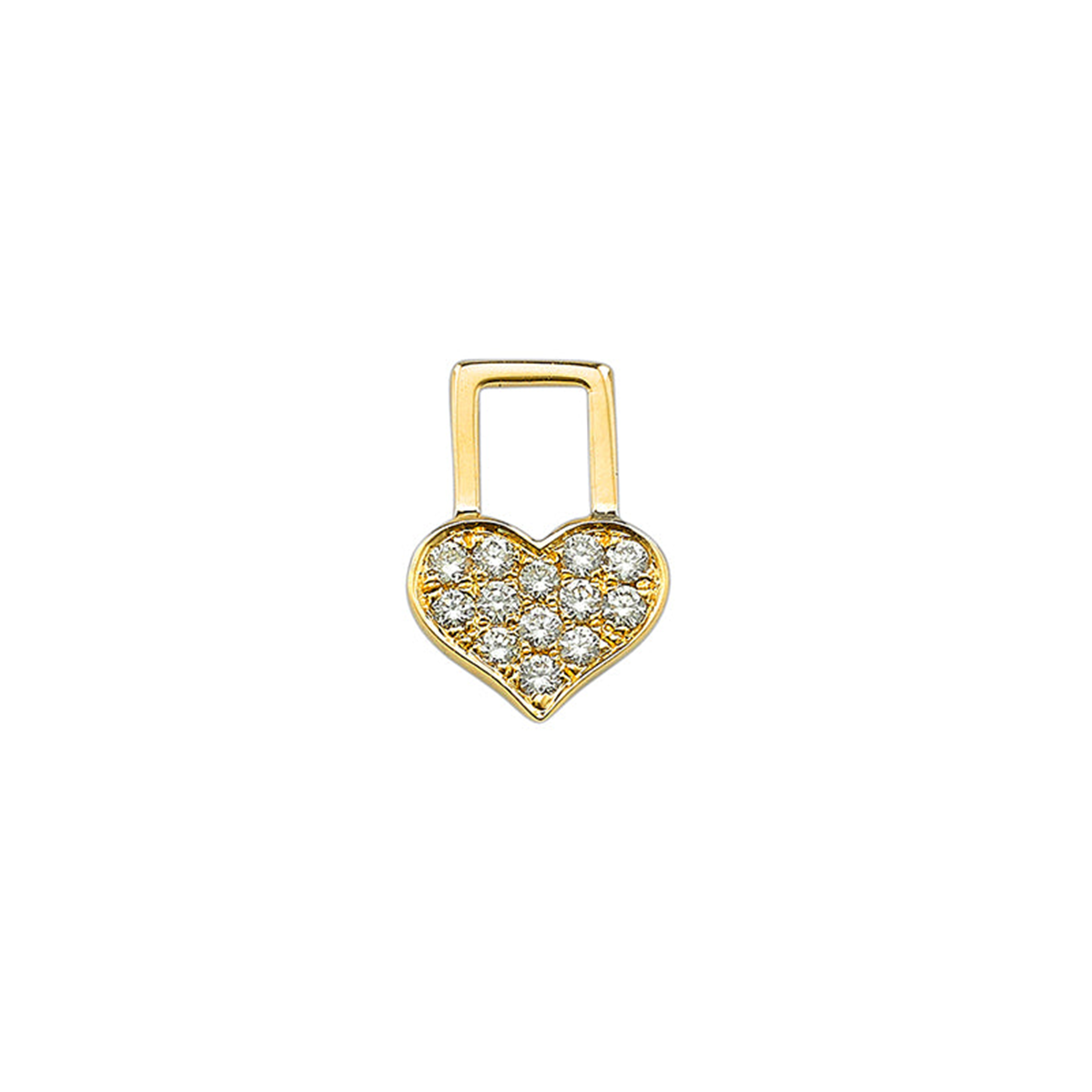 Baby Heart Diamond Yellow EarWish