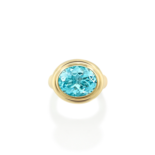 Blue Topaz Arena Ring