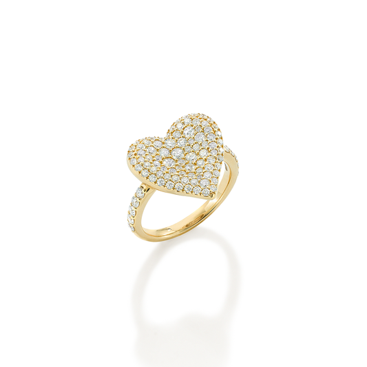 Fortune Diamond Pave Heart Ring