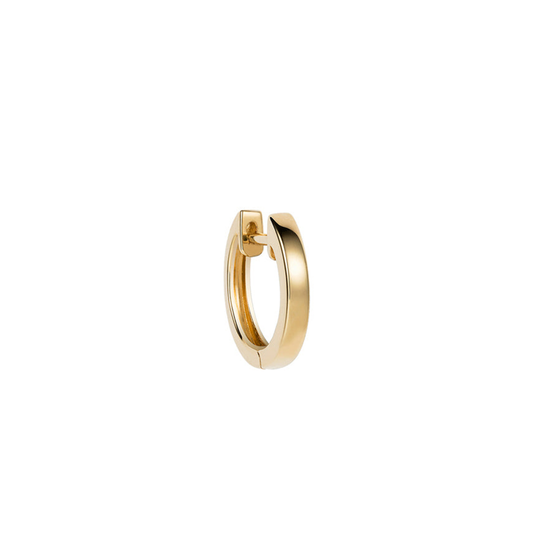 Single Orb Hoop Yellow Gold Midi