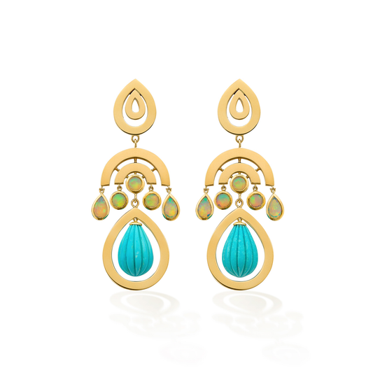 Siren Earrings Turquoise