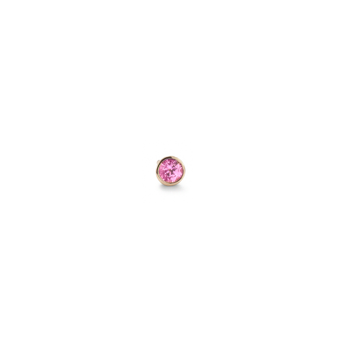 Strobe stud earring - Pink Sapphire