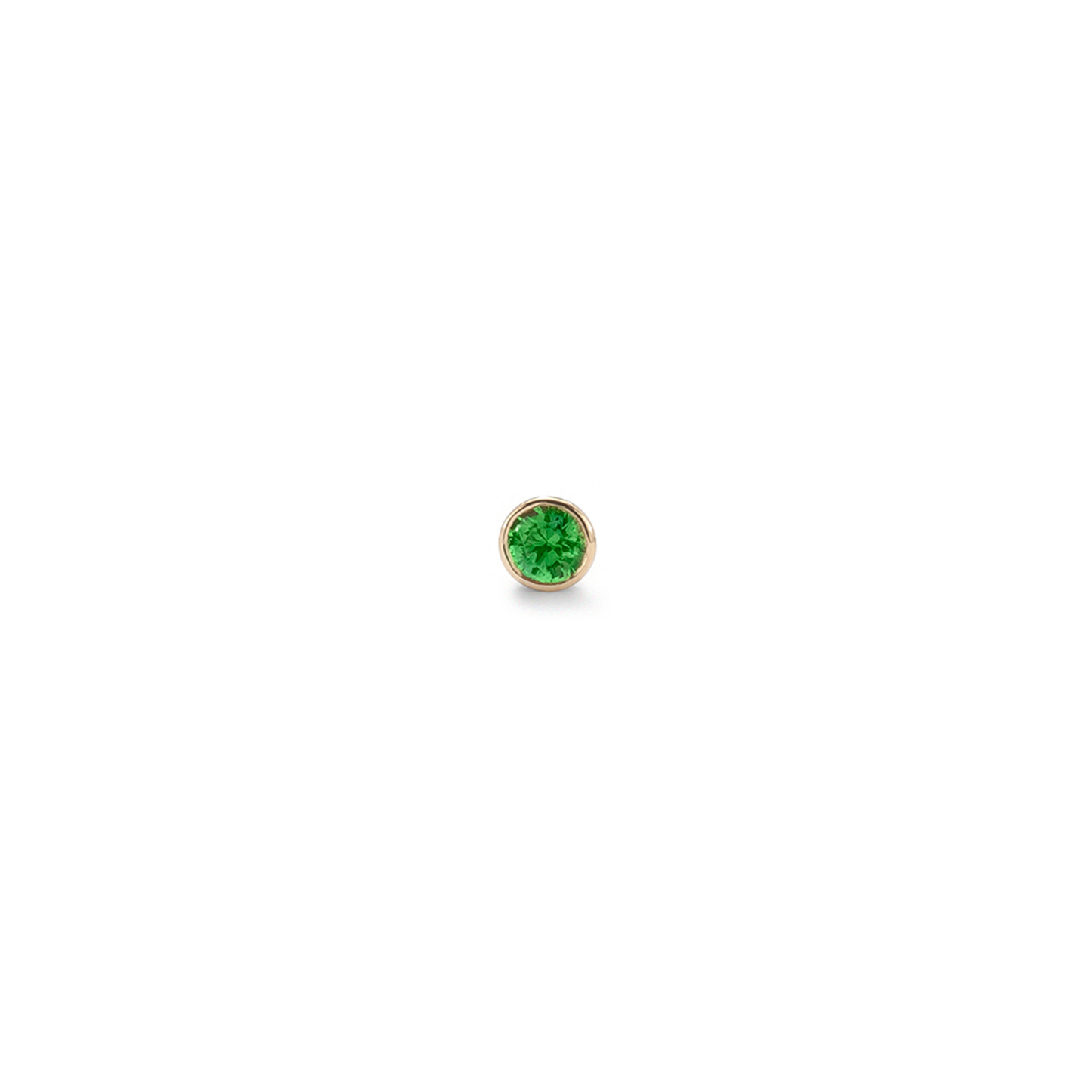 Strobe stud earring - Tsavorite