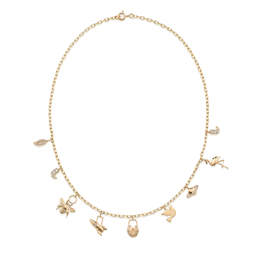 Wish Necklace Diamond Yellow Gold